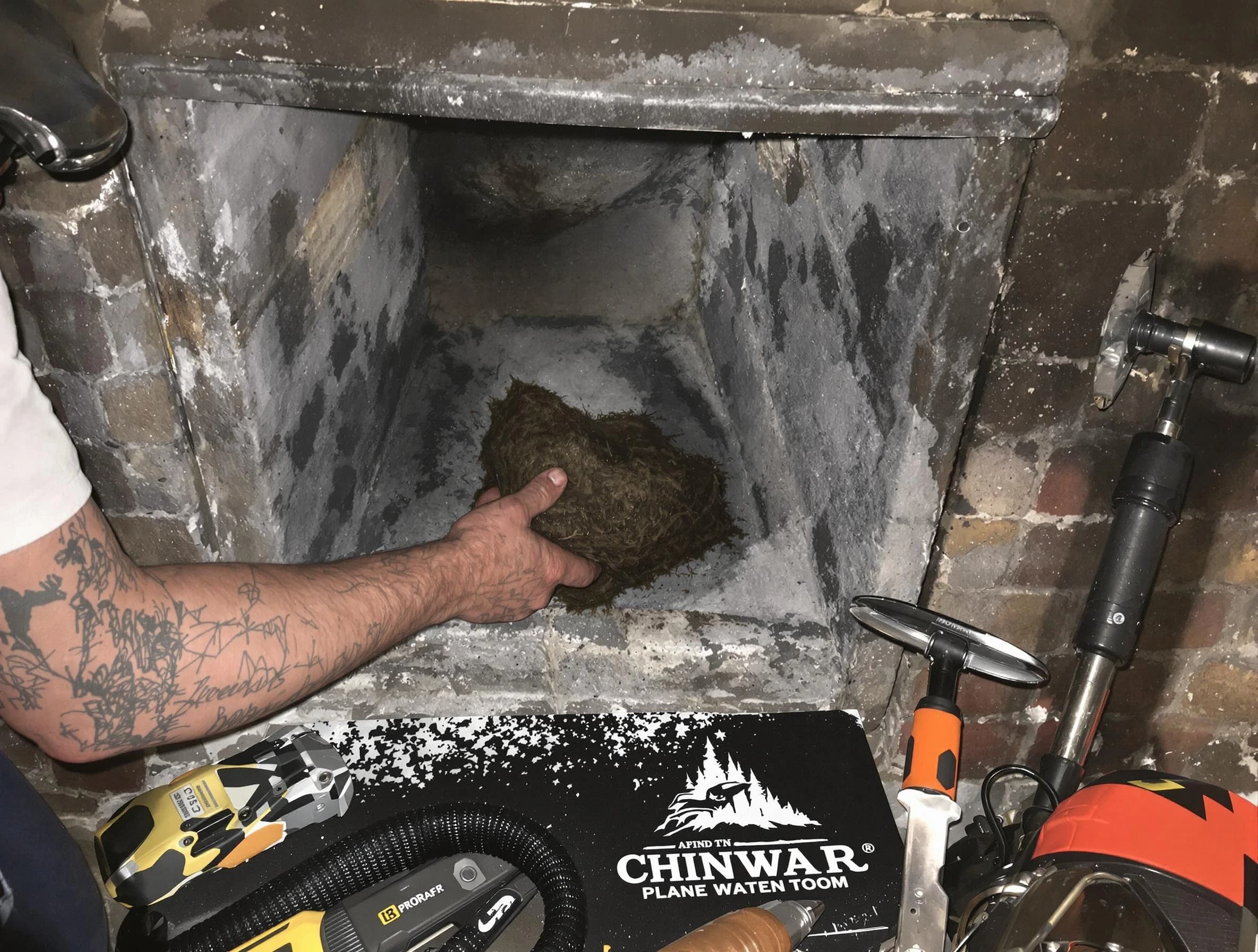 Bloomfield Chimney Sweep safely removing debris and screening chimney in Bloomfield, NJ