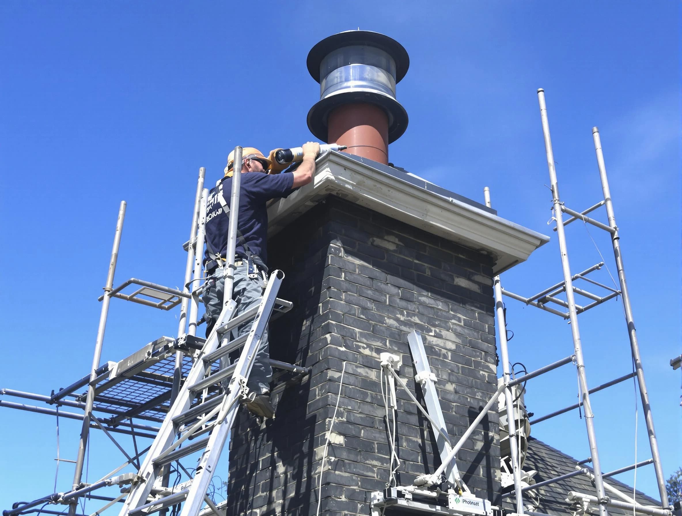 Sturdy chimney crown finished by Bloomfield Chimney Sweep in Bloomfield, NJ