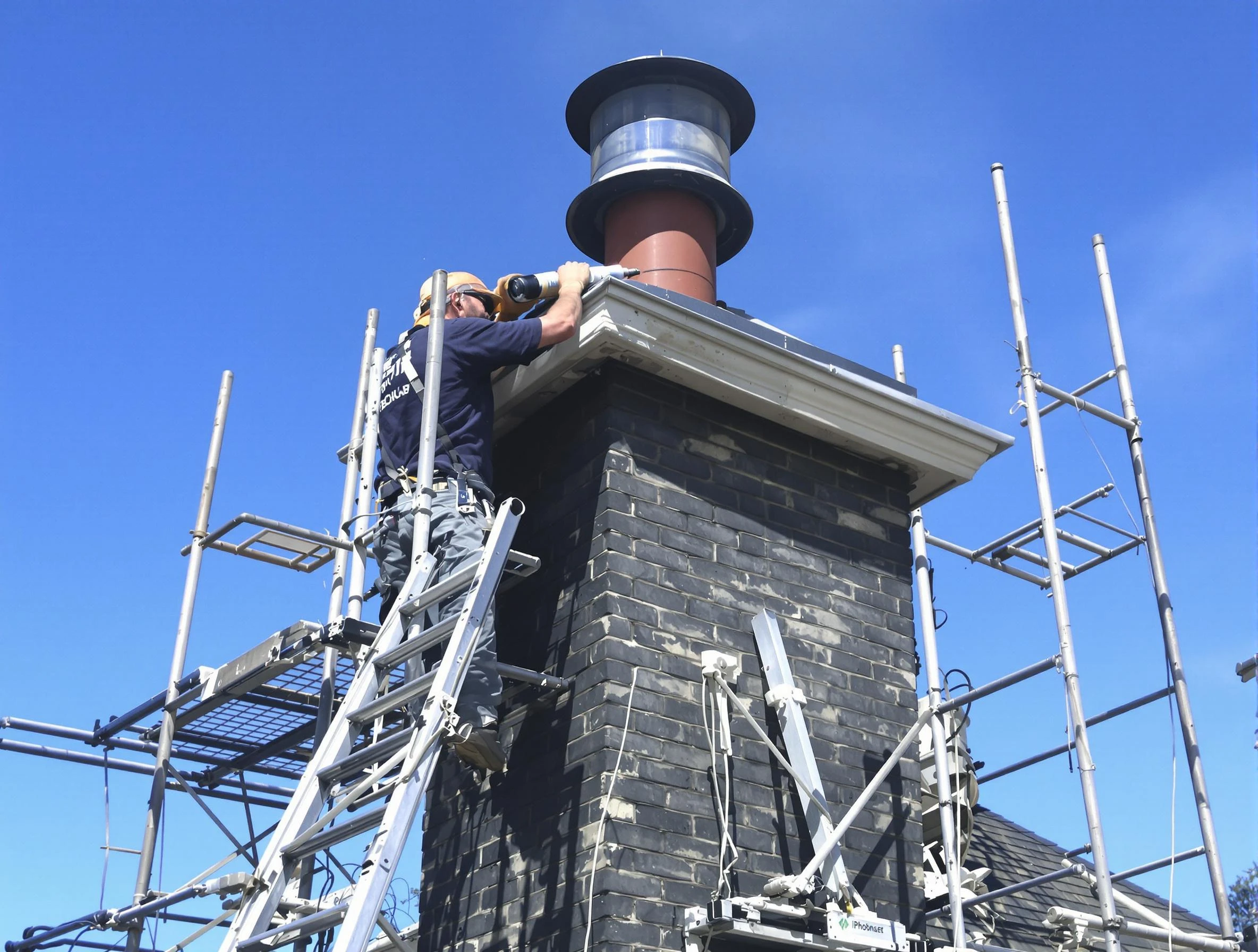 Sturdy chimney crown finished by Bloomfield Chimney Sweep in Bloomfield, NJ