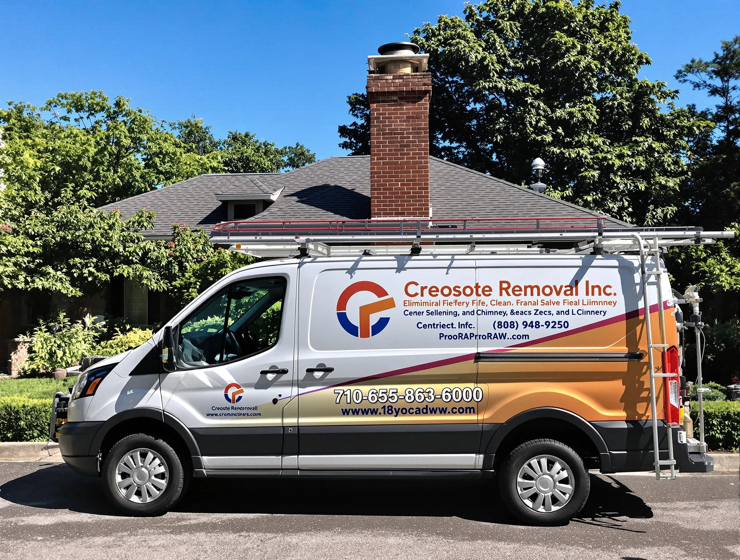 Bloomfield Chimney Sweep technician removing creosote safely in Bloomfield, NJ
